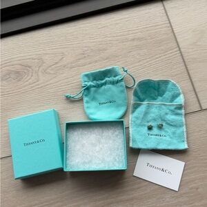 Tiffany & Co. Silver Return to Tiffany Earrings with Box